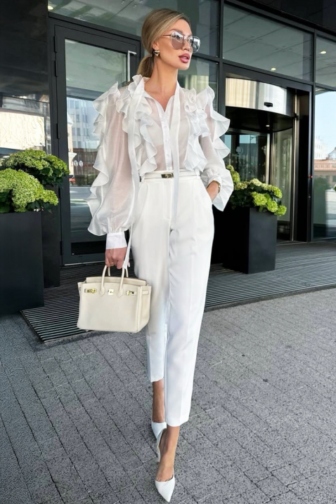 Ženska košulja VOLENZA WHITE, Boja: bijela, IVET.HR - MODERNA ODJEĆA