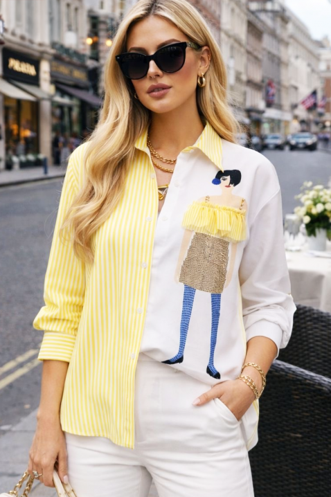 Ženska košulja GERLANZA YELLOW, Boja: žuta, IVET.HR - MODERNA ODJEĆA