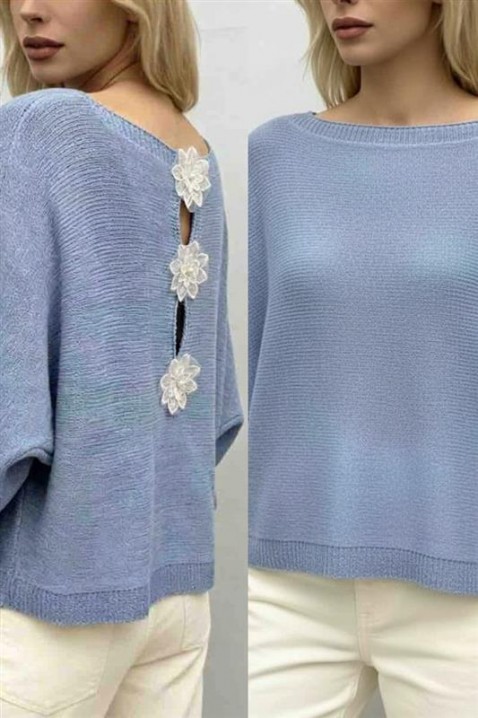 Džemper DARVOLA SKY, Boja: svijetlo plava, IVET.HR - MODERNA ODJEĆA