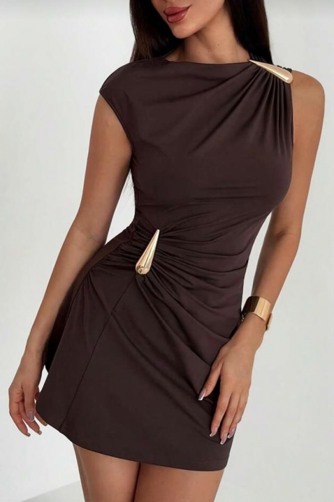 Haljina BLOGELDA, Boja: smeđa, IVET.HR - MODERNA ODJEĆA