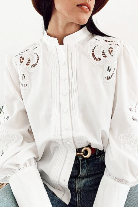 Ženska košulja RILONZEZNA, Boja: bijela, IVET.HR - MODERNA ODJEĆA