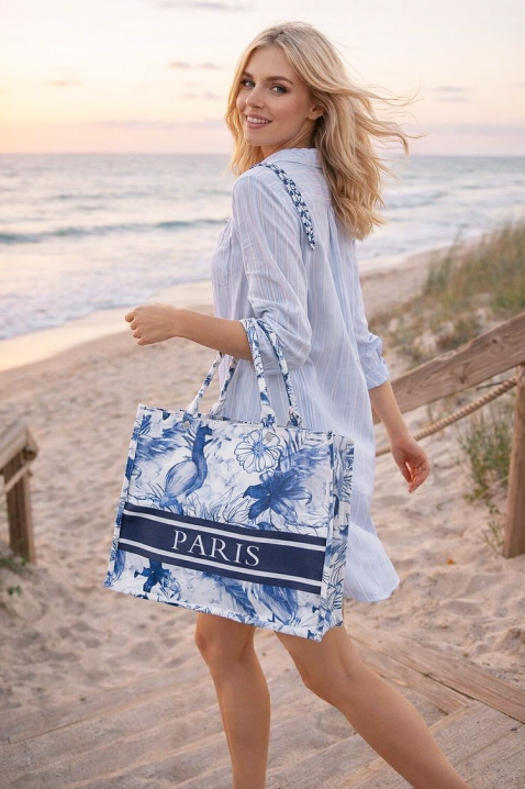 Torba za plažu LUXERIA BLUE, Boja: plava, IVET.HR - MODERNA ODJEĆA