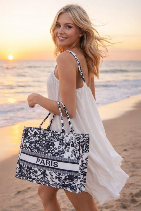 Torba za plažu LUXERIA BLACK, Boja: crna, IVET.HR - MODERNA ODJEĆA