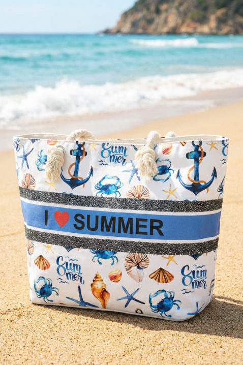 Torba za plažu ZENOVIA BLUE, Boja: plava, IVET.HR - MODERNA ODJEĆA