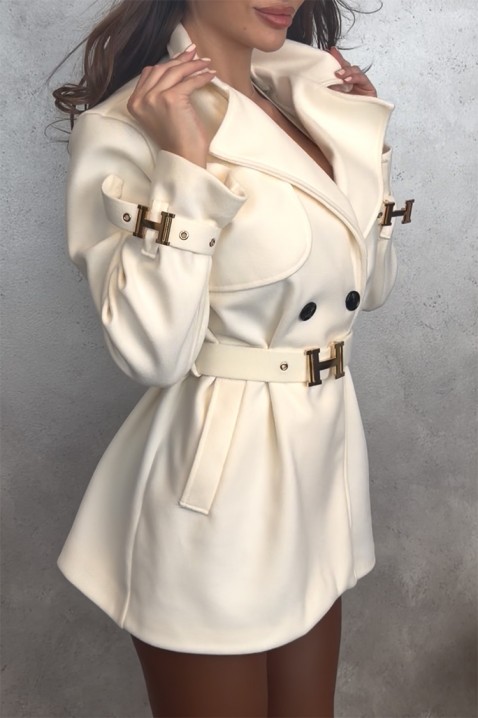 Trench kaput ZANDELA WHITE, Boja: drap, IVET.HR - MODERNA ODJEĆA