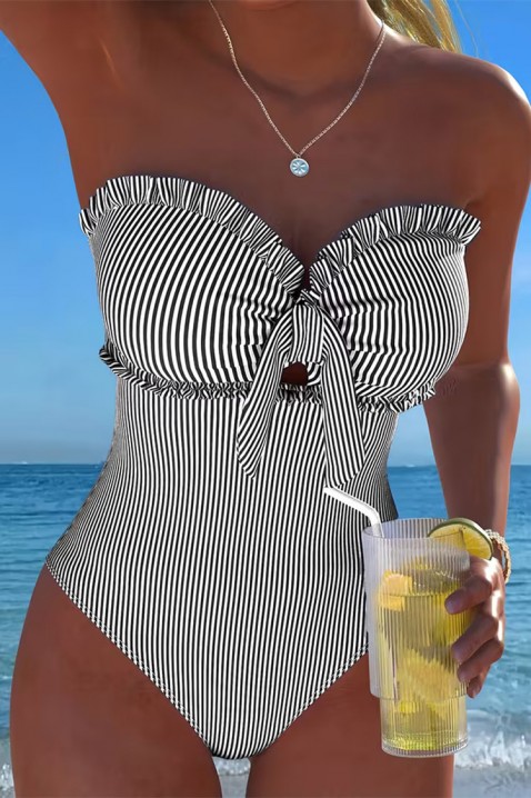 Jednodijelni kupaći kostim GROMELXA BLACK, Boja: crna i bijela, IVET.HR - MODERNA ODJEĆA