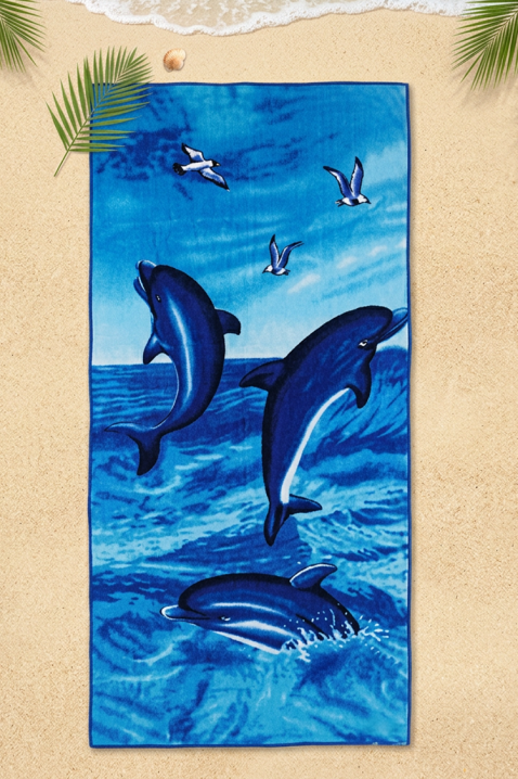 Ručnik za plažu DELRONZA, Boja: plava, IVET.HR - MODERNA ODJEĆA