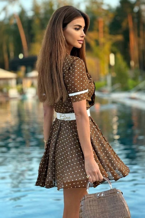 Haljina NAVROLDA, Boja: smeđa, IVET.HR - MODERNA ODJEĆA