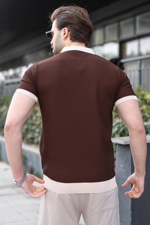 Muška majica RONELMO BROWN, Boja: smeđa, IVET.HR - MODERNA ODJEĆA