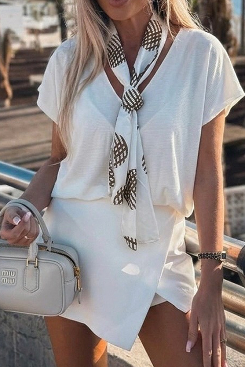 Majica ZEVIRA WHITE, Boja: bijela, IVET.HR - MODERNA ODJEĆA