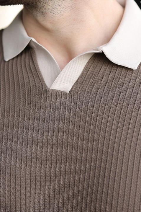 Muška majica RONELMO MOCHA, Boja: moka, IVET.HR - MODERNA ODJEĆA