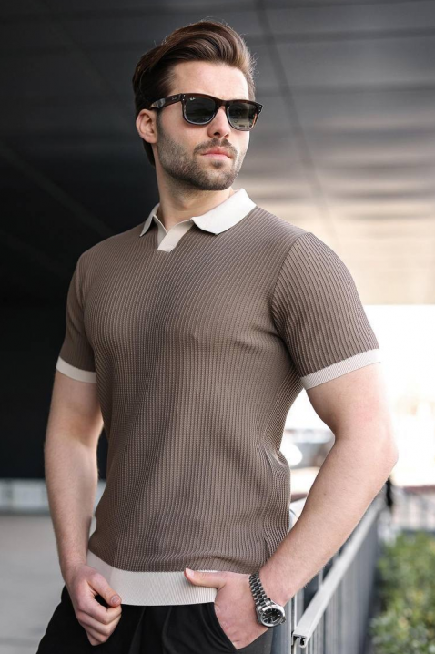 Muška majica RONELMO MOCHA, Boja: moka, IVET.HR - MODERNA ODJEĆA