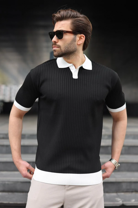 Muška majica RONELMO BLACK, Boja: crna, IVET.HR - MODERNA ODJEĆA