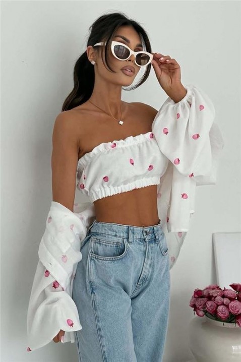 Komplet YAVLENDA, Boja: bijela, IVET.HR - MODERNA ODJEĆA