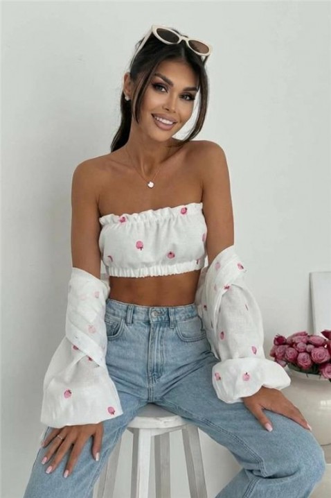 Komplet YAVLENDA, Boja: bijela, IVET.HR - MODERNA ODJEĆA