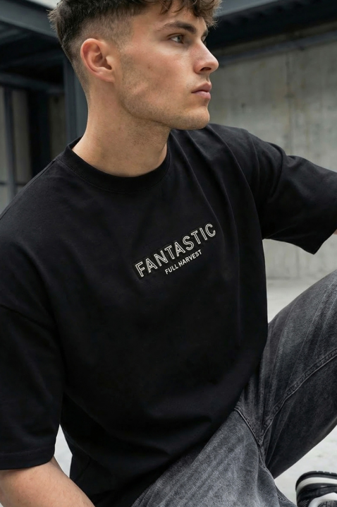 Muška majica ALEKSINO BLACK, Boja: crna, IVET.HR - MODERNA ODJEĆA