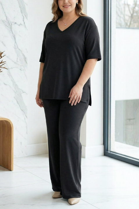 Komplet SALERIA BLACK, Boja: crna, IVET.HR - MODERNA ODJEĆA