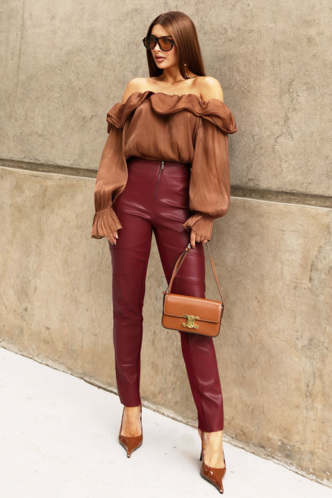 Ženska bluza CLAMOLZA, Boja: svjetlosmeđa, IVET.HR - MODERNA ODJEĆA