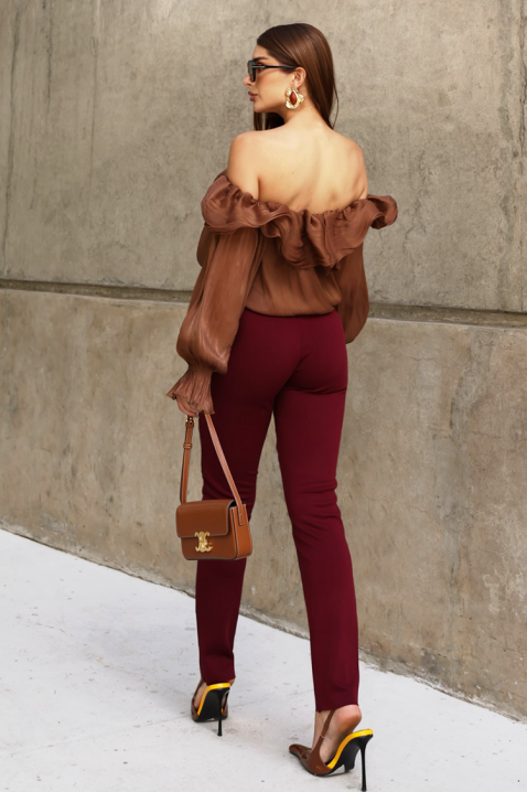 Ženska bluza CLAMOLZA, Boja: svjetlosmeđa, IVET.HR - MODERNA ODJEĆA