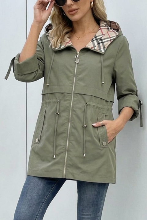 Jakna ZAVORIA KHAKI, Boja: kaki, IVET.HR - MODERNA ODJEĆA