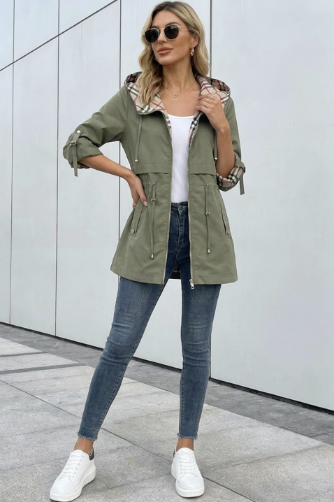 Jakna ZAVORIA KHAKI, Boja: kaki, IVET.HR - MODERNA ODJEĆA