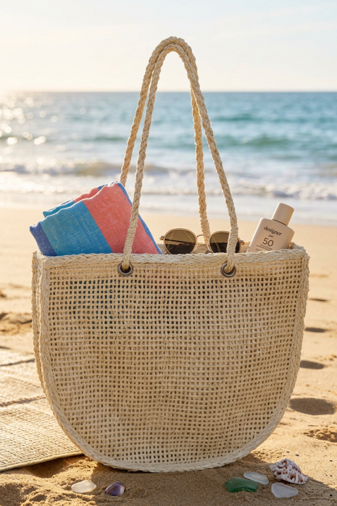 Torba za plažu VLONDILZA ECRU, Boja: drap, IVET.HR - MODERNA ODJEĆA