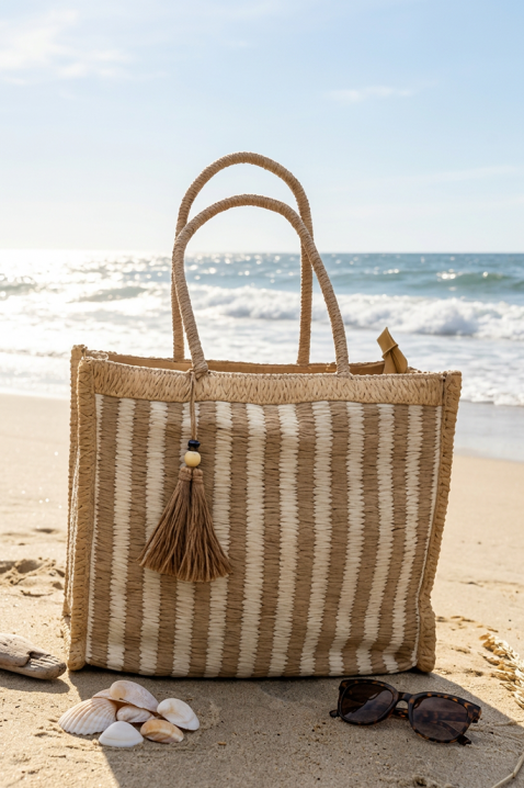 Torba za plažu VLONDILA BEIGE, Boja: bež, IVET.HR - MODERNA ODJEĆA