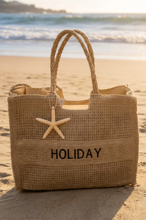 Torba za plažu HOLIANZA BEIGE, Boja: bež, IVET.HR - MODERNA ODJEĆA