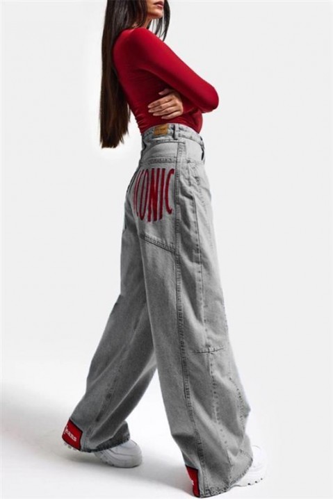 Traperice ICONZA, Boja: svjetlosiva, IVET.HR - MODERNA ODJEĆA