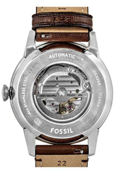 Muški sat Fossil Townsman Automatic ME3266, Boja: smeđa, IVET.HR - MODERNA ODJEĆA
