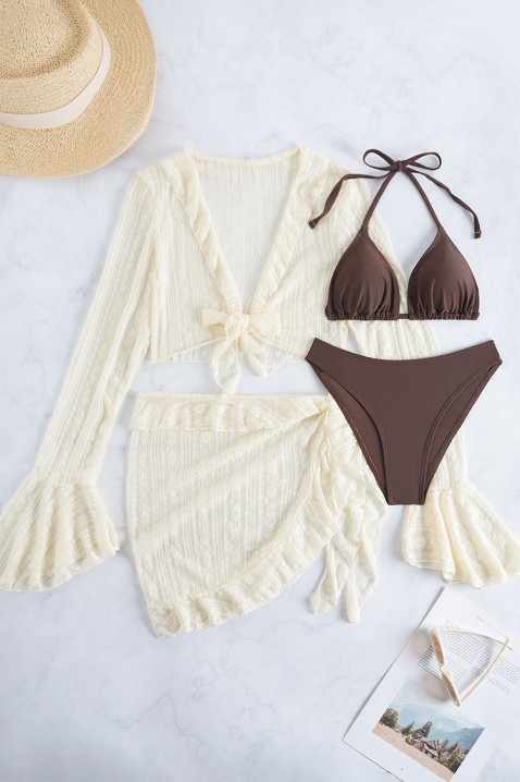 Set za plažu KROMELJA, Boja: smeđa, IVET.HR - MODERNA ODJEĆA