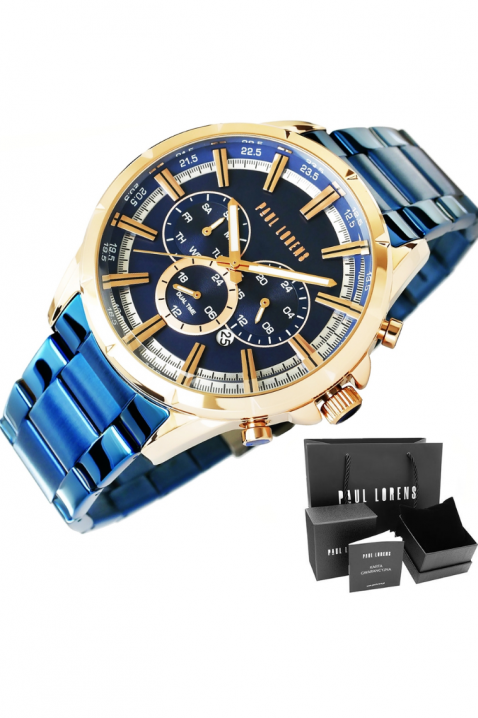 Muški sat Paul Lorens PL13605B-6F3, Boja: plava, IVET.HR - MODERNA ODJEĆA