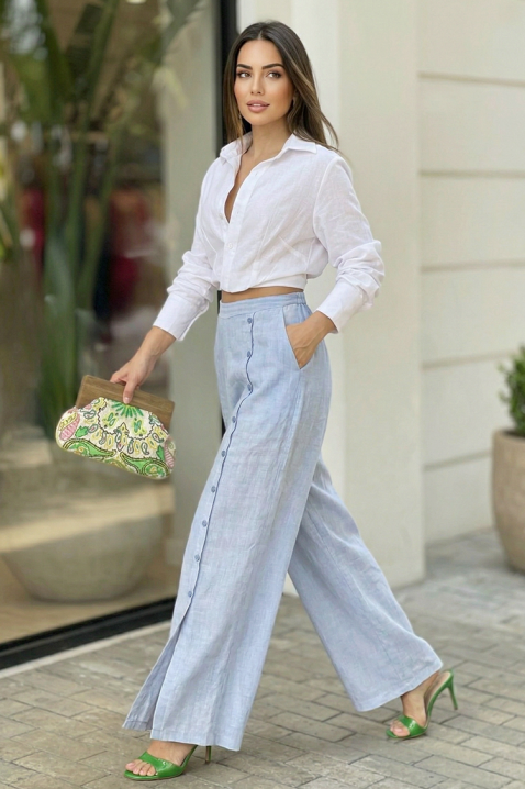 Hlače AZERIA SKY, Boja: svijetlo plava, IVET.HR - MODERNA ODJEĆA