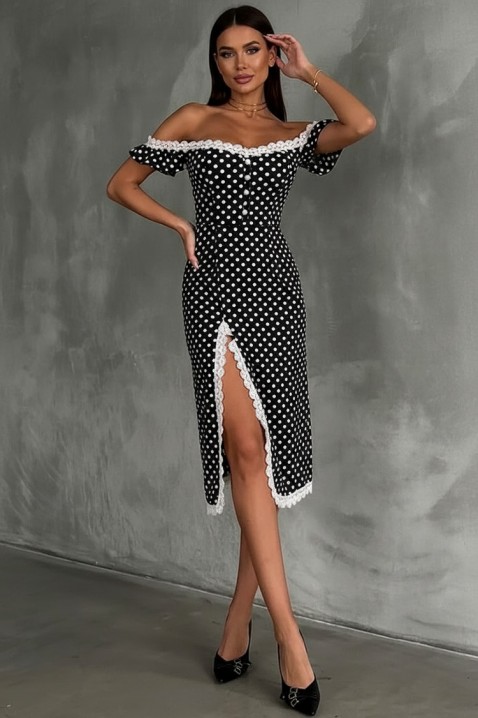 Haljina MALDENZA, Boja: crna i bijela, IVET.HR - MODERNA ODJEĆA