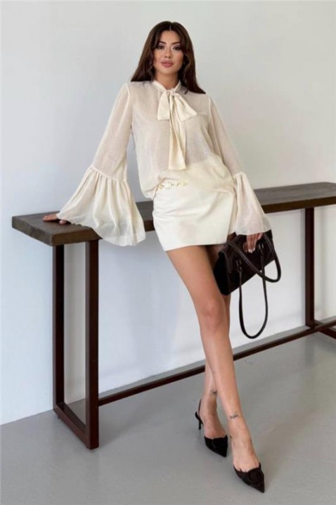 Ženska bluza VLANDILZA ECRU, Boja: drap, IVET.HR - MODERNA ODJEĆA