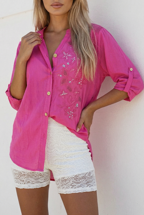 Ženska košulja ZAFELIA PINK, Boja: roza, IVET.HR - MODERNA ODJEĆA