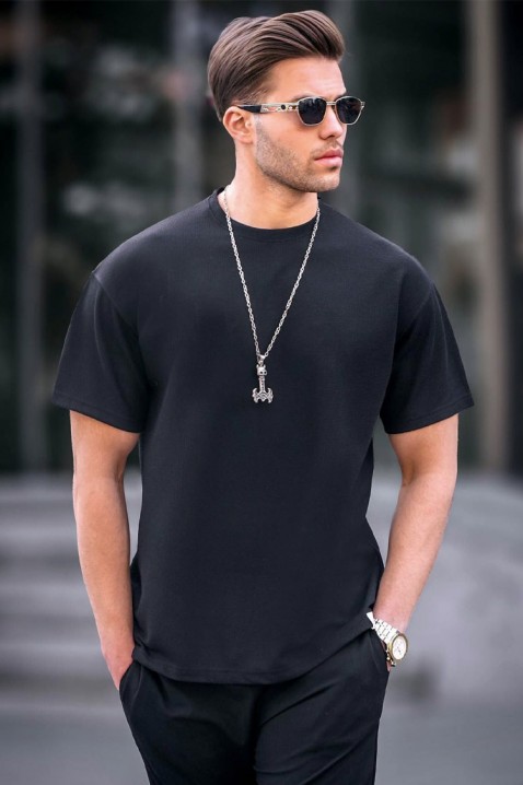 Muška majica LOMENZO BLACK, Boja: crna, IVET.HR - MODERNA ODJEĆA