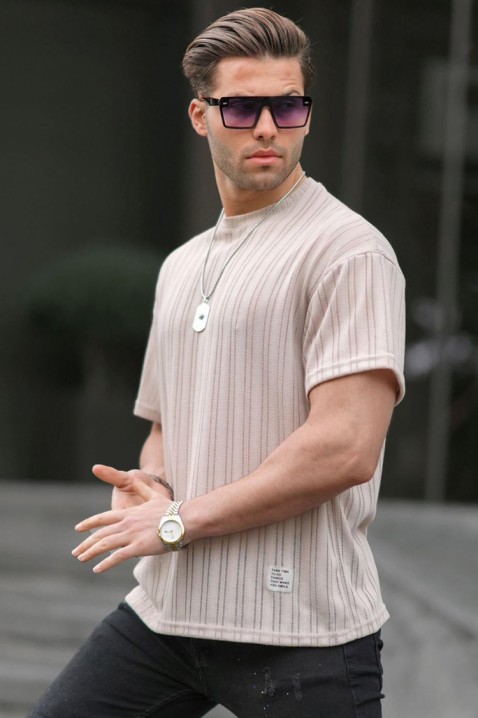 Muška majica LODELZO BEIGE, Boja: bež, IVET.HR - MODERNA ODJEĆA