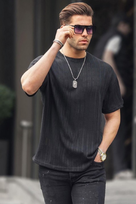 Muška majica LODELZO BLACK, Boja: crna, IVET.HR - MODERNA ODJEĆA