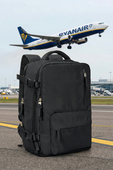 Ruksak za ručnu prtljagu ROLNEZA BLACK, Boja: crna, IVET.HR - MODERNA ODJEĆA