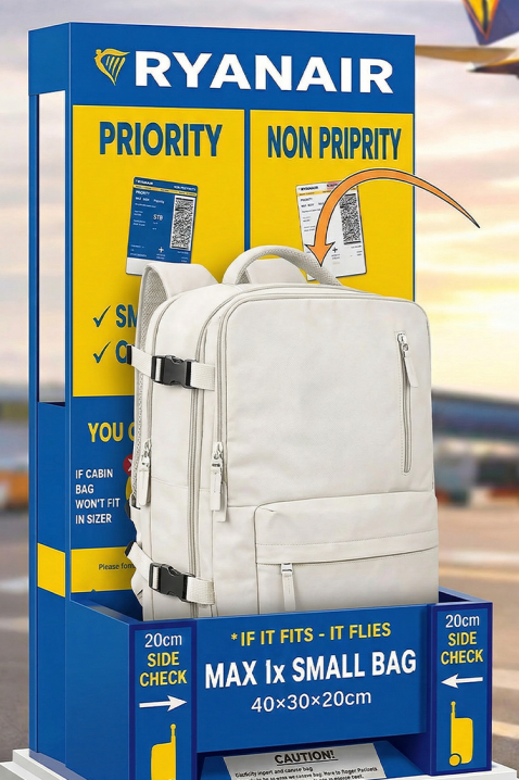 Ruksak za ručnu prtljagu RAYANAIR ROLNEZA ECRU, Boja: drap, IVET.HR - MODERNA ODJEĆA