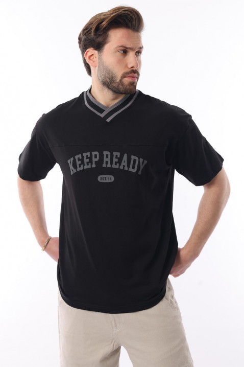 Muška majica FELONZO BLACK, Boja: crna, IVET.HR - MODERNA ODJEĆA