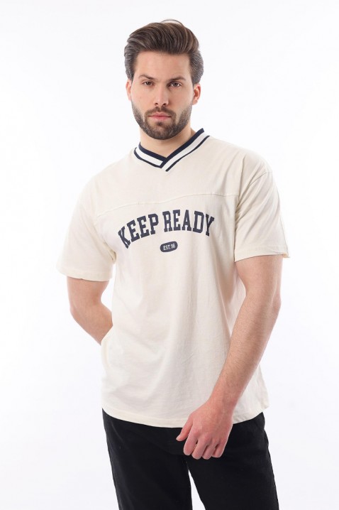 Muška majica FELONZO ECRU, Boja: drap, IVET.HR - MODERNA ODJEĆA