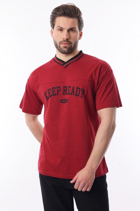 Muška majica FELONZO RED, Boja: crvena, IVET.HR - MODERNA ODJEĆA