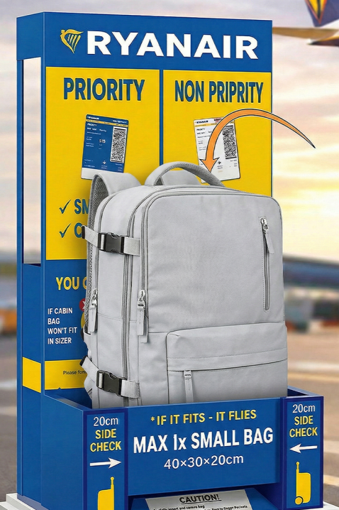 Ruksak za ručnu prtljagu Ryanair ROLNEZA GREY, Boja: siva, IVET.HR - MODERNA ODJEĆA