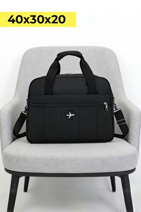 Torba za ručnu prtljagu WINDINZA BLACK - pogodna za Ryanair/Wizzair, Boja: crna, IVET.HR - MODERNA ODJEĆA