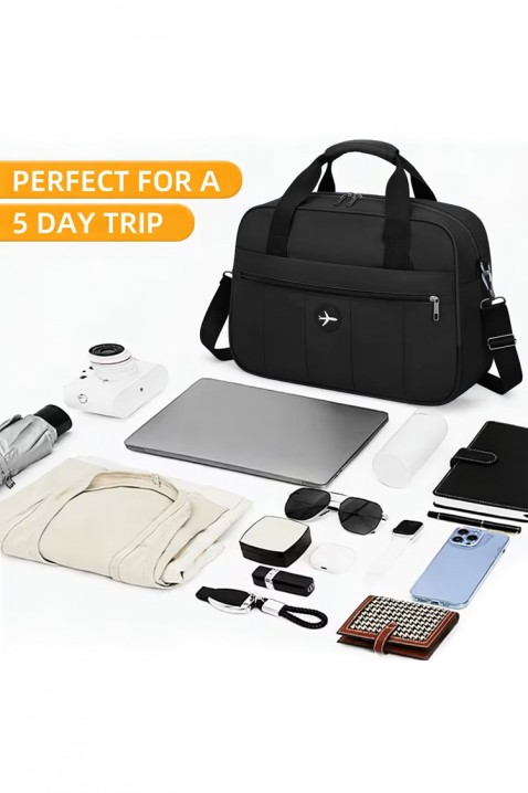 Torba za ručnu prtljagu WINDINZA BLACK - pogodna za Ryanair/Wizzair, Boja: crna, IVET.HR - MODERNA ODJEĆA