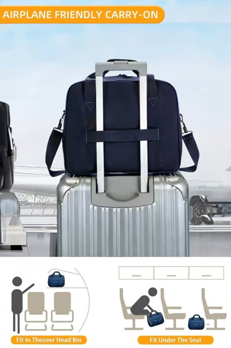 Torba za ručnu prtljagu WINDINZA NAVY - pogodna za Ryanair/Wizzair, Boja: tamnoplava, IVET.HR - MODERNA ODJEĆA