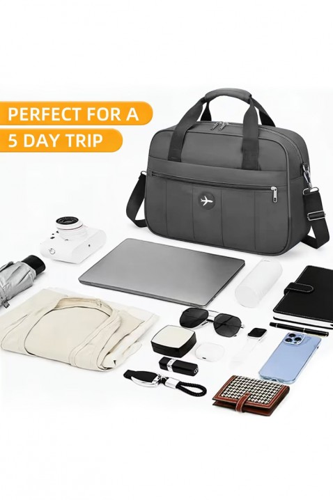 Torba za ručnu prtljagu WINDINZA GREY - pogodna za Ryanair/Wizzair, Boja: siva, IVET.HR - MODERNA ODJEĆA