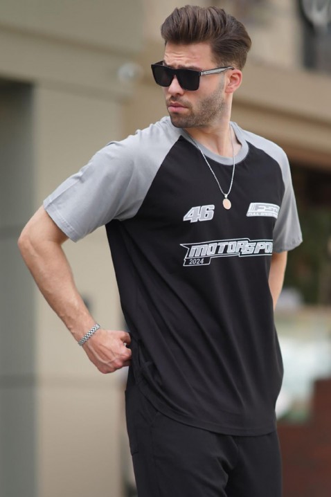 Muška majica RELONDO BLACK, Boja: crna, IVET.HR - MODERNA ODJEĆA